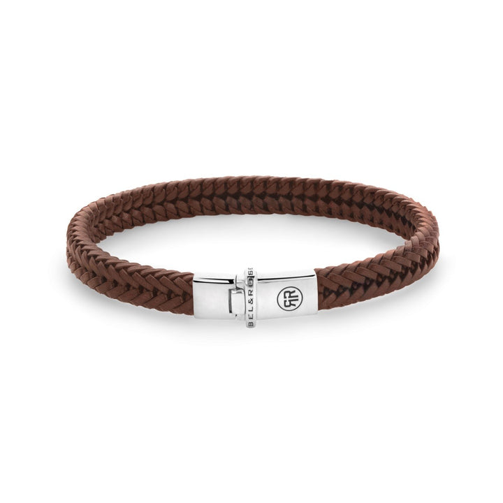 Rebel and Rose Small Braided Apollo Cognac RR-L0173-S-L Armband 19cm