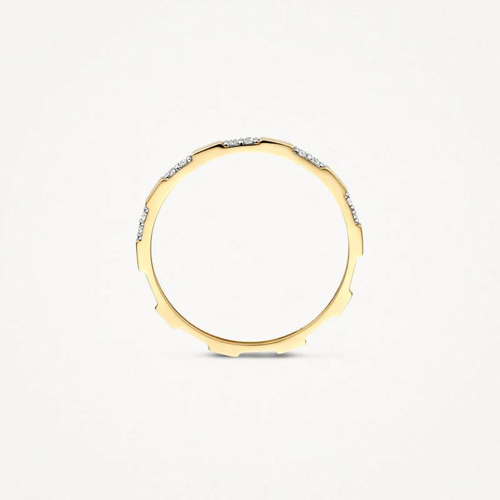 14k Geelgoud ring 1260YZI met Zirkonia