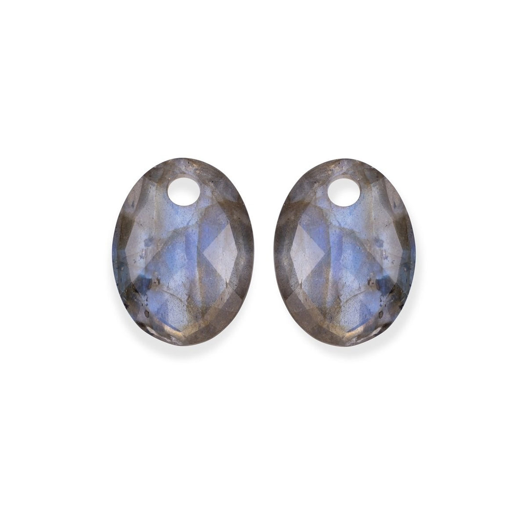 Sparkling Jewels Medium Oval Earstones Labradorite – EAGEM18-MO
