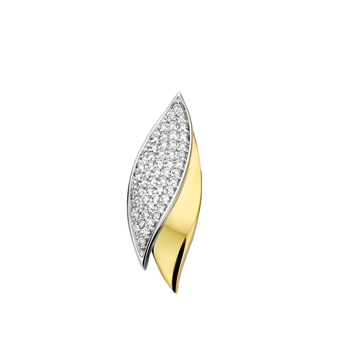 18 karaats hanger diamant navette vorm 0.24 ct diamant