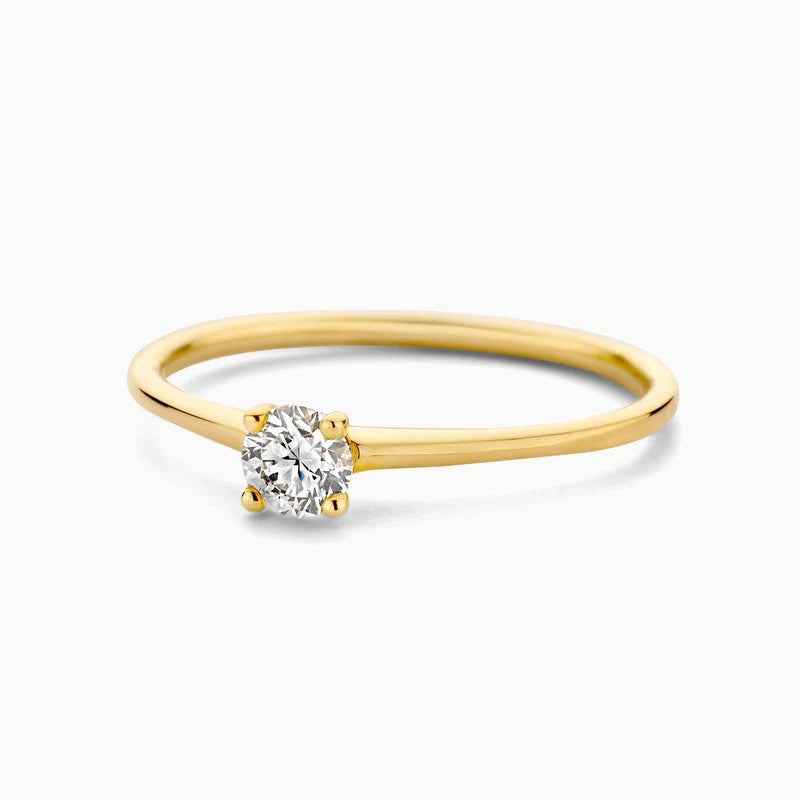 Blush Lab Diamonds Ring LG1079Y – 14 Karaat Geelgoud met 0,20 ct Lab Grown Diamant Maat 54
