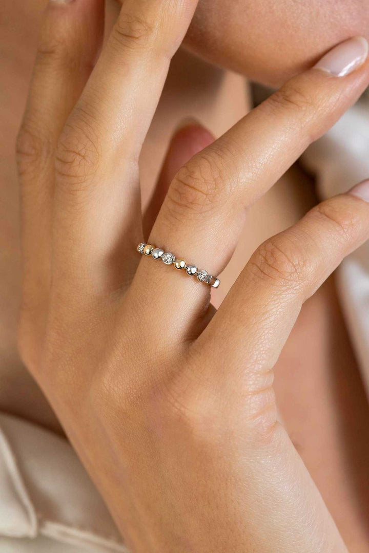 ZINZI zilveren aanschuifring zirconia's ZIR2393