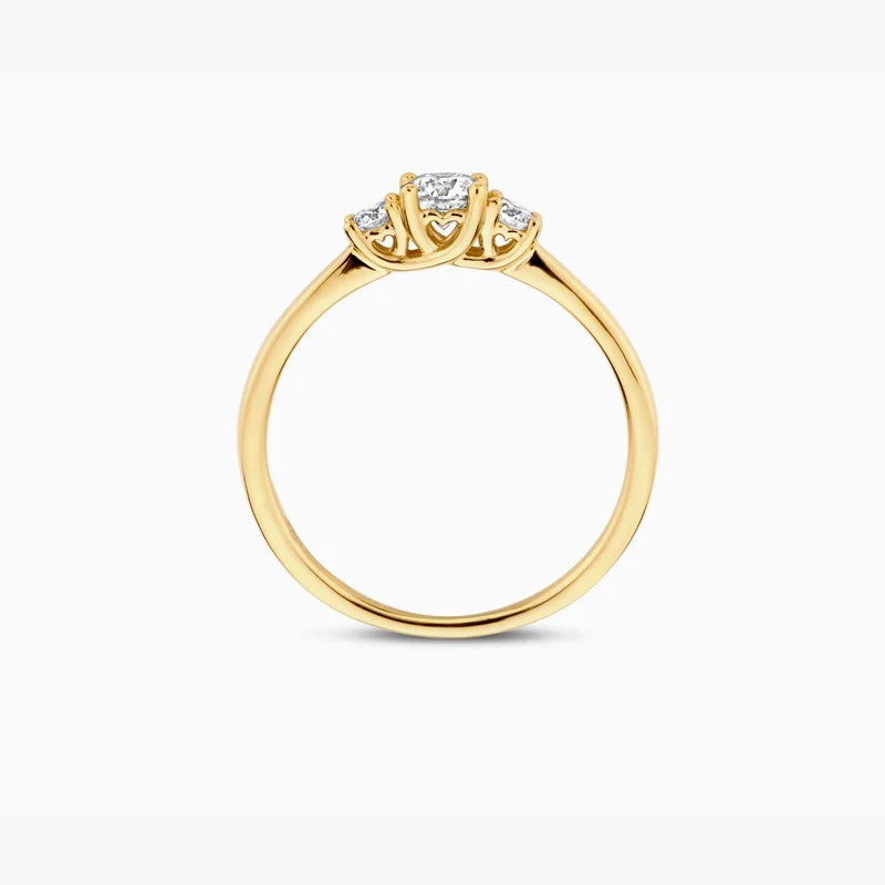Blush Lab Grown Ring LG1008Y in 14 Kt Geelgoud met Lab Grown Diamant