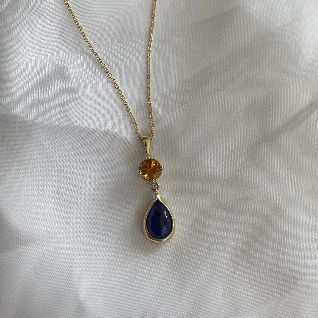 Goudsmid Vera 14 karaats geelgouden hanger Lina