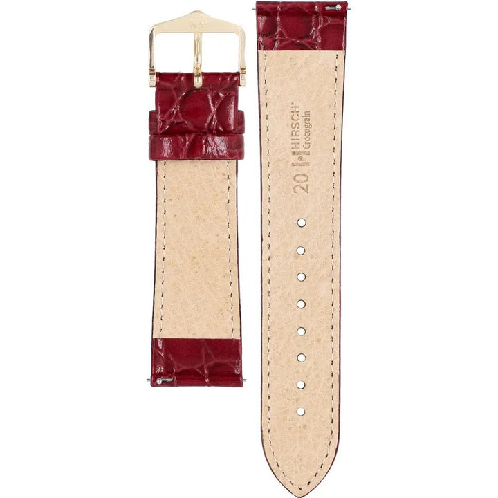 Hirsch 12302860-1-20 Crocograin Horlogeband