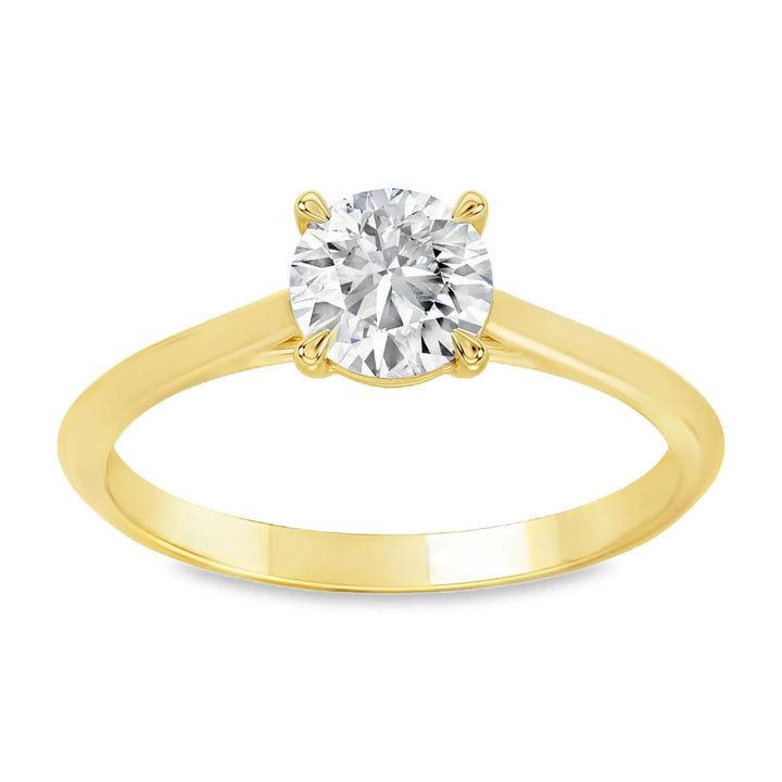 14 karaat geelgouden ring met 0,75 ct lab grown diamant – GRL2466 – maat 55