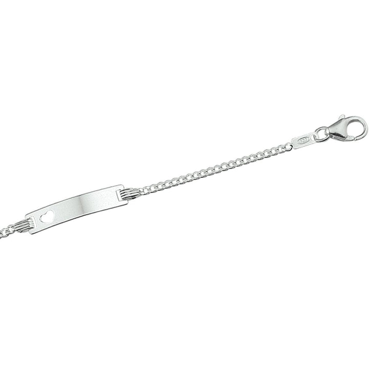 Zilveren graveerarmband gourmet plaat 4,8 mm13- 15 cm