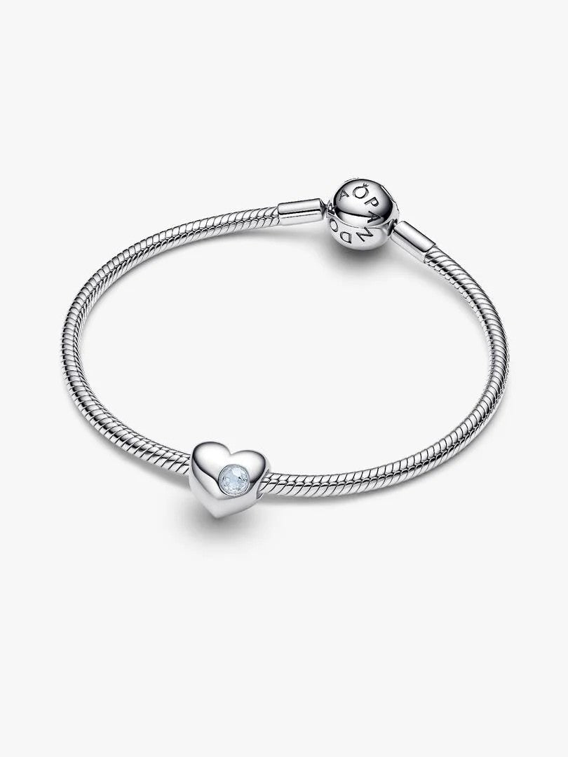 Pandora Maart Geboortesteen Hart Bedel 794161C03