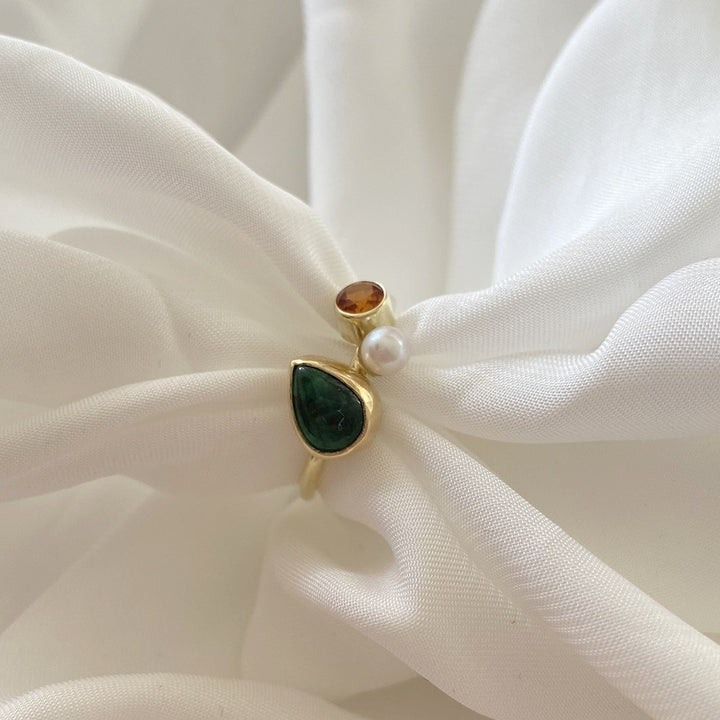 Goudsmid Vera 14 karaats geelgouden ring Eloise