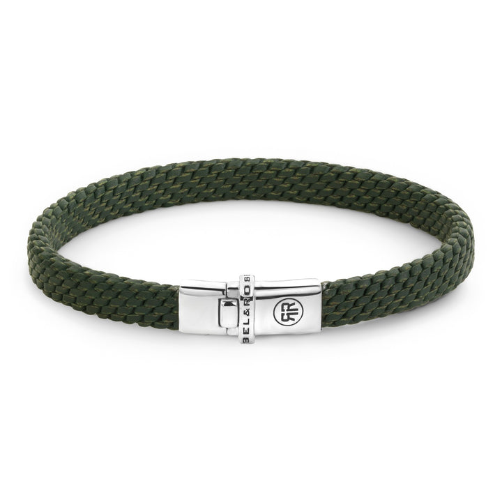 Rebel &amp; Rose – Mastery Collection Woven Small Green Ltd. Armband RR-L0179-S-M