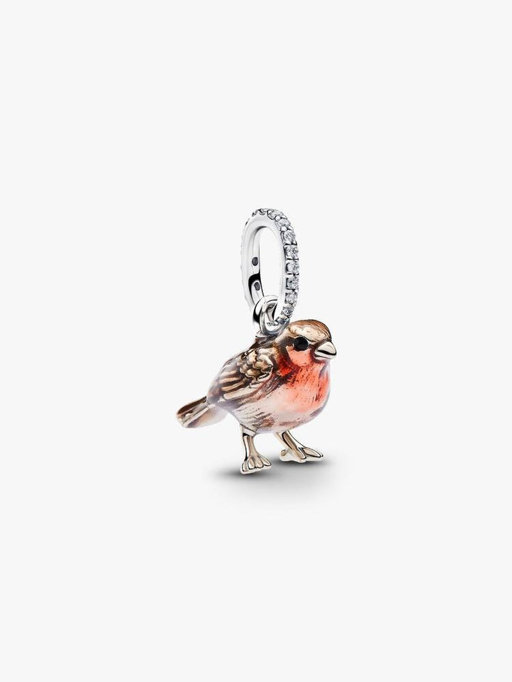 Pandora Roodborstje Bedel Sterling Zilver met Emaille 794982C01