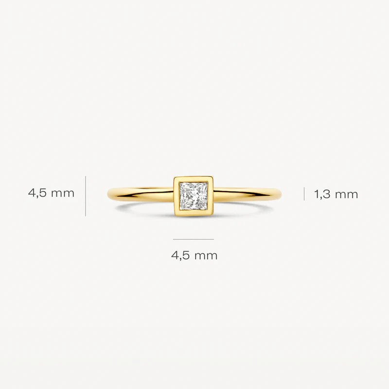 Blush Ring 14 kt Geelgoud met Zirkonia – 1274YZI
