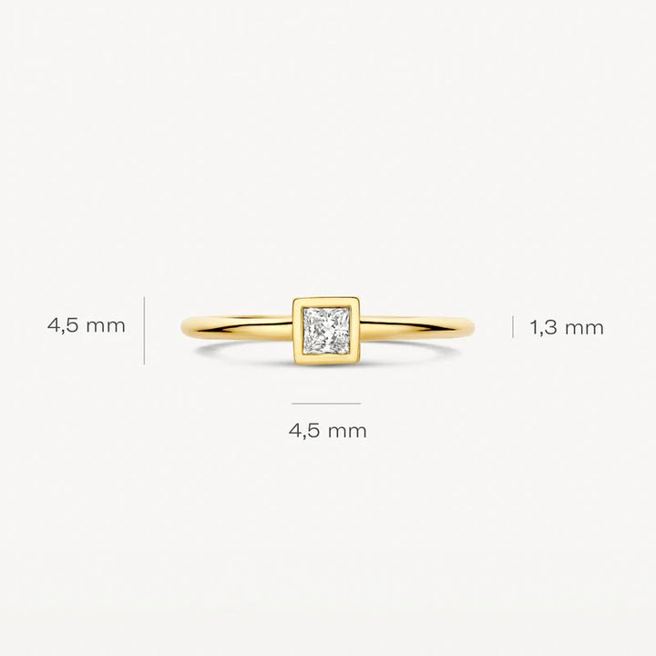 Blush Ring 14 kt Geelgoud met Zirkonia – 1274YZI