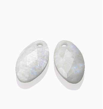 Sparkling Jewels Oorbel Edelsteen Leaf Moonstone EAGEM54-FCLF-S