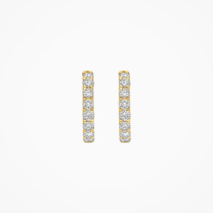 14k Geelgouden Oorringen met Lab-Grown Diamanten  LG7032Y