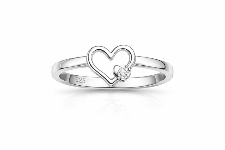 Tedora Bellini Zilveren Ring Hart met Zirkonia – 579.071