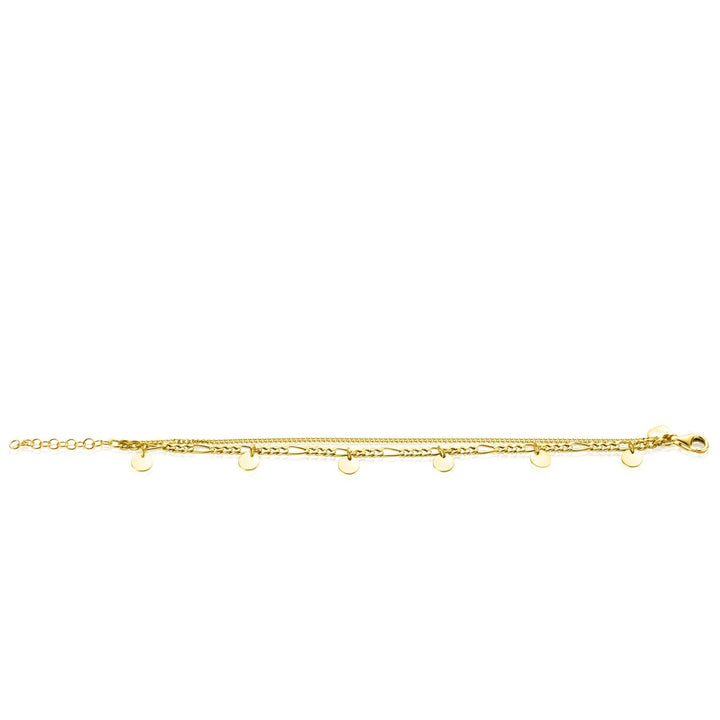 ZINZI Gold Plated Zilveren Multi-Look Armband ZIA2368