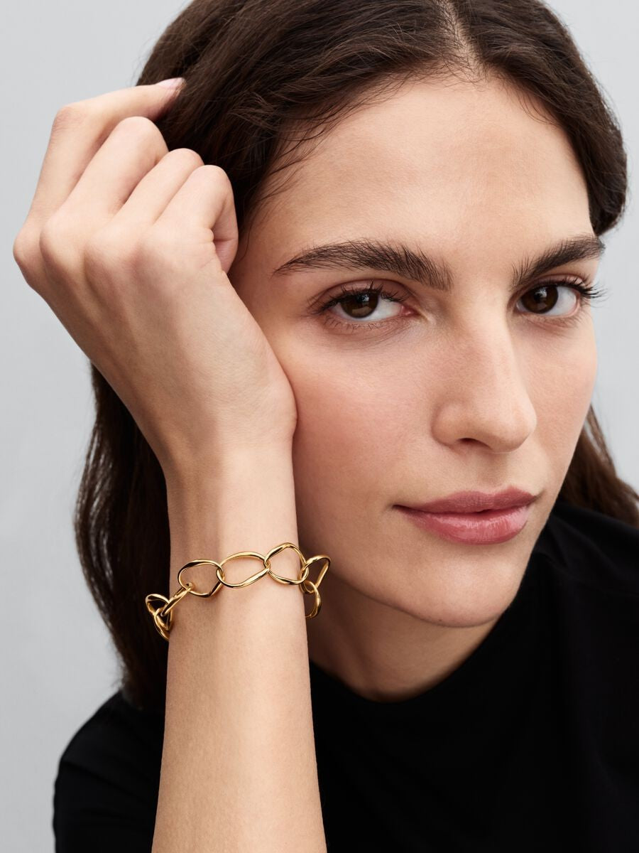 Pandora  Organisch Gevormde Schakelarmband 563864C00-2
