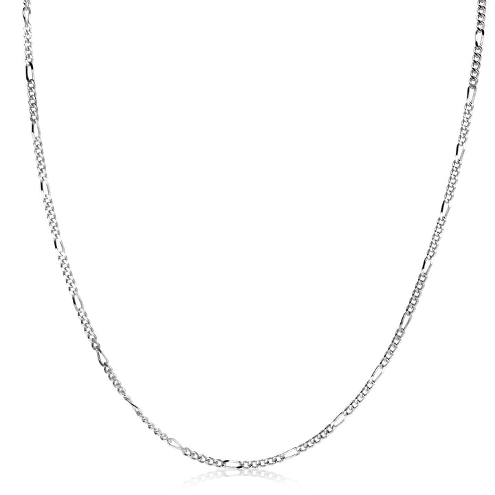 ZINZI zilveren figaro ketting 45 cm – 1,7 mm (ZILC-F45)