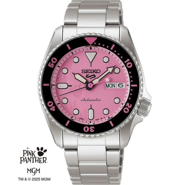Seiko 5 Sports SRPM07K1 Seiko 5 Sports - Pink Panther Horloge Limited Edition