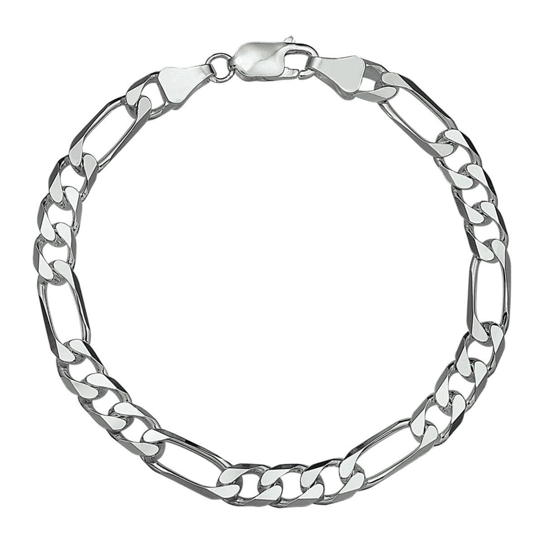 Zilveren Figaro collier 6mm 60 cm