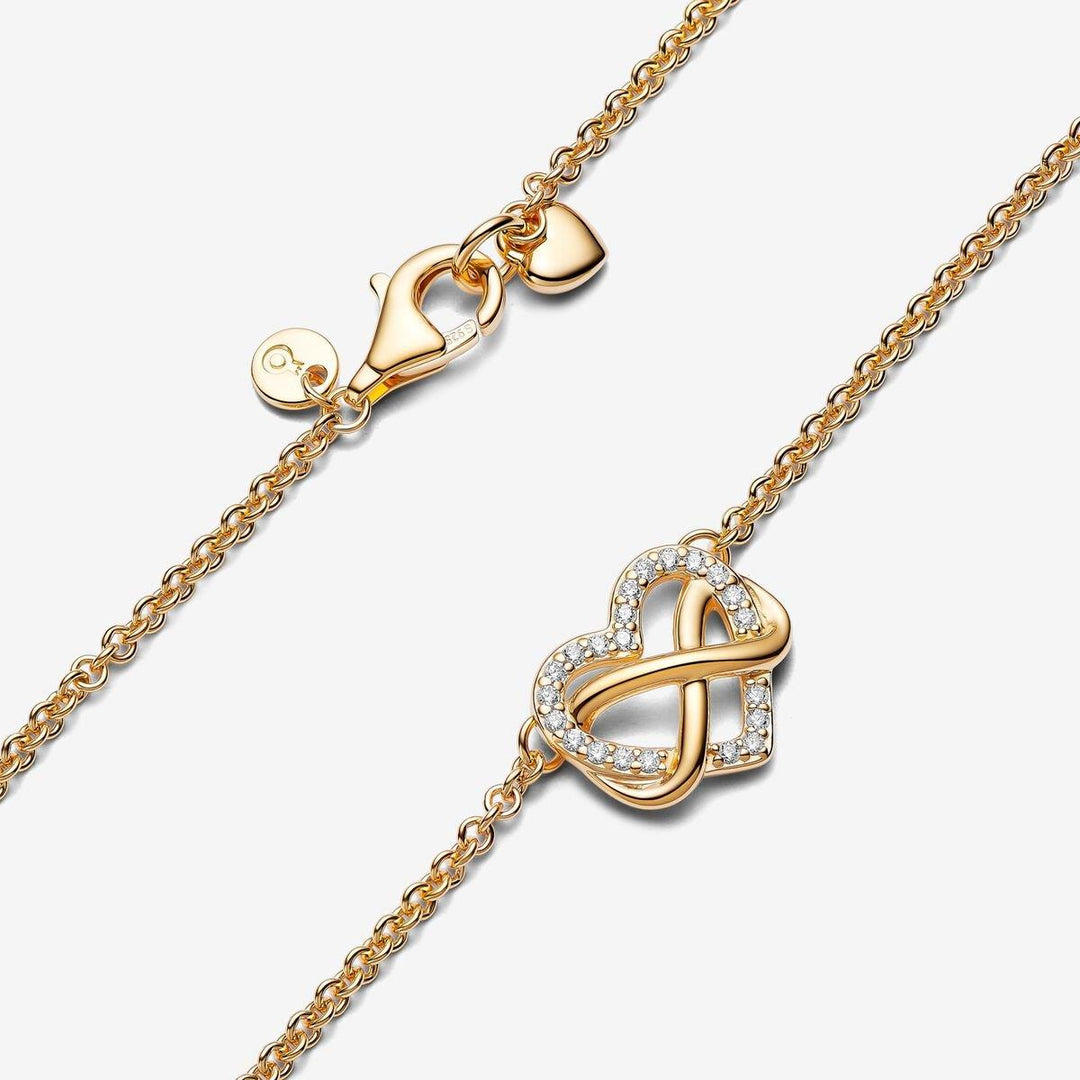 Sprankelende Oneindigheid Hart ketting 362666C01-5