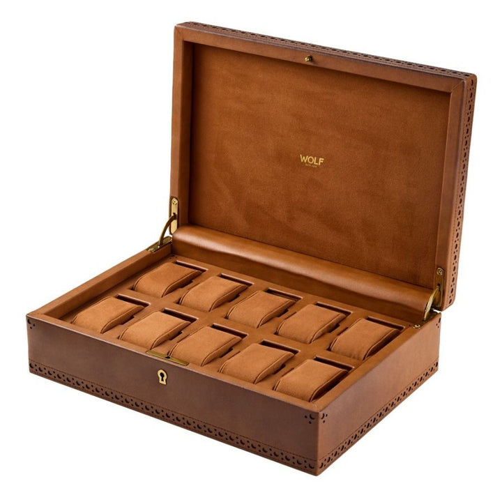 WOLF1834 Brogue 10 Piece Watch Box – 441006