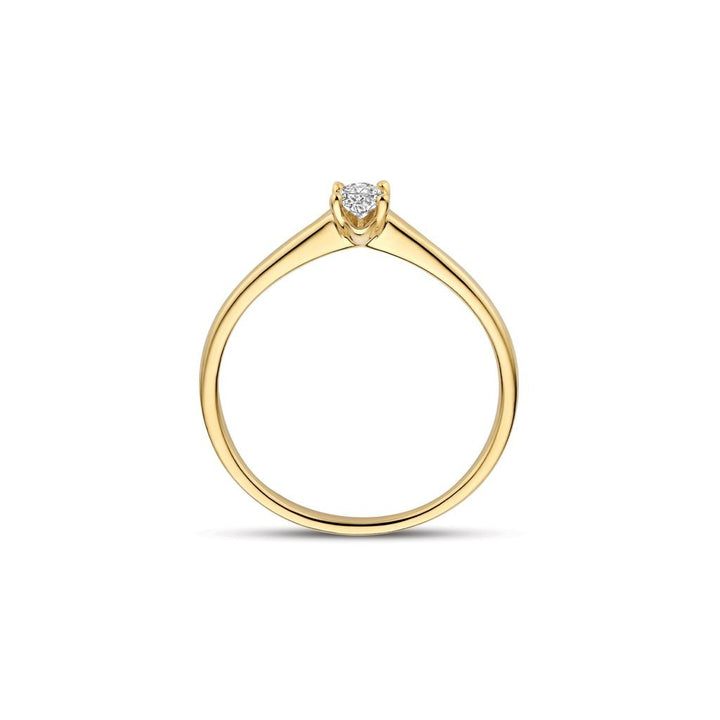 Blush Lab Diamonds Ring LG1078Y – 14 Karaat Geelgoud met 0,20 ct Ovale Lab Grown Diamant Maat 54
