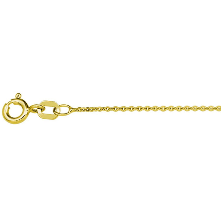 8 Karaat Geelgouden Geslepen Anker Collier 1,4 mm – 42 cm