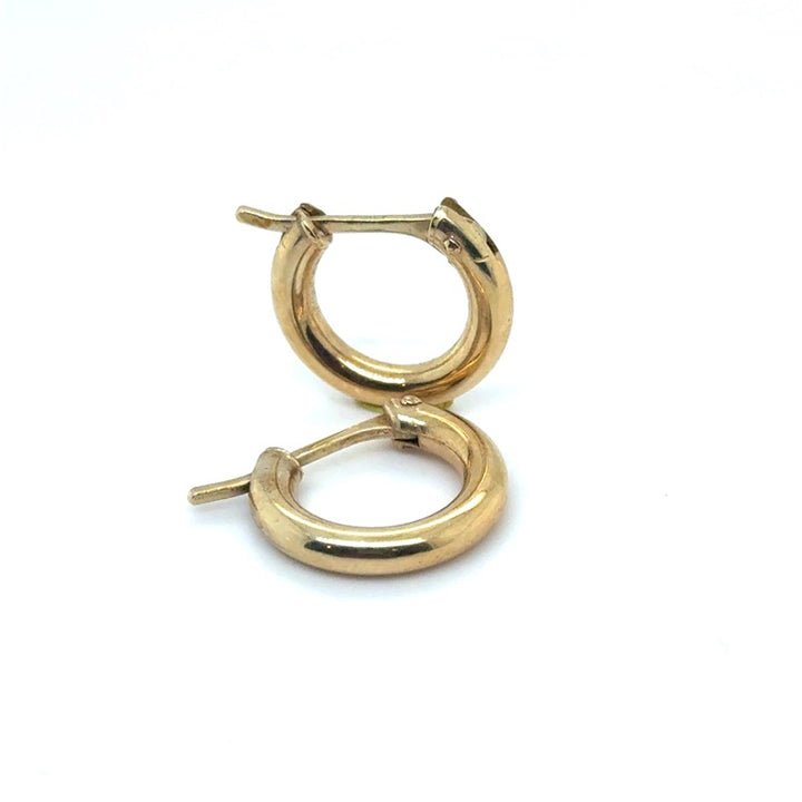 14 kt oorringen 12 mm 2.8 mm breed