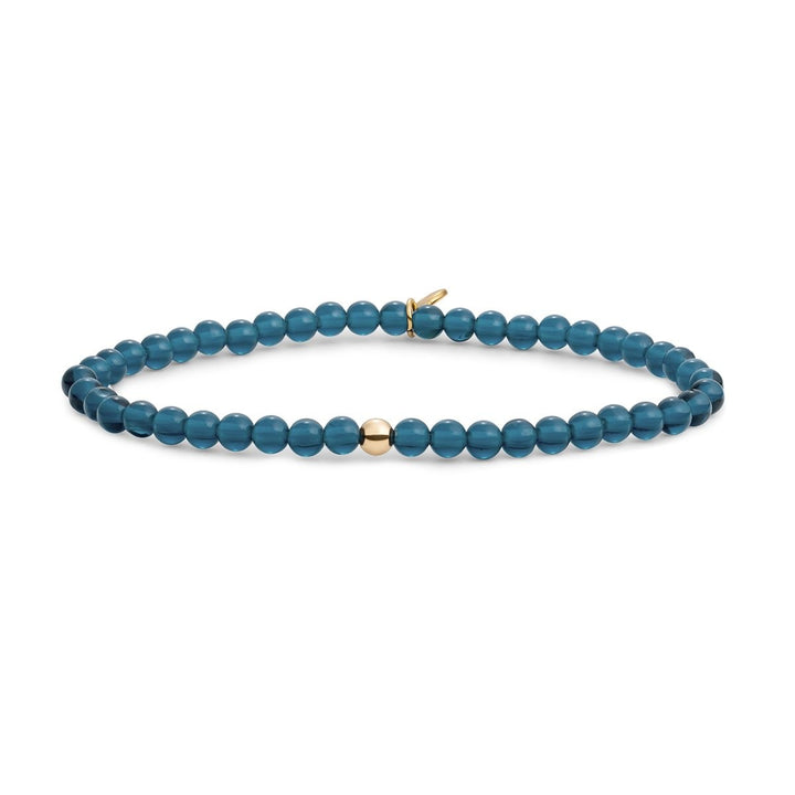 Sparkling Jewels Saturn Small Armband Ocean Topaz Quartz – SBG-GEM67-ADD-4MM