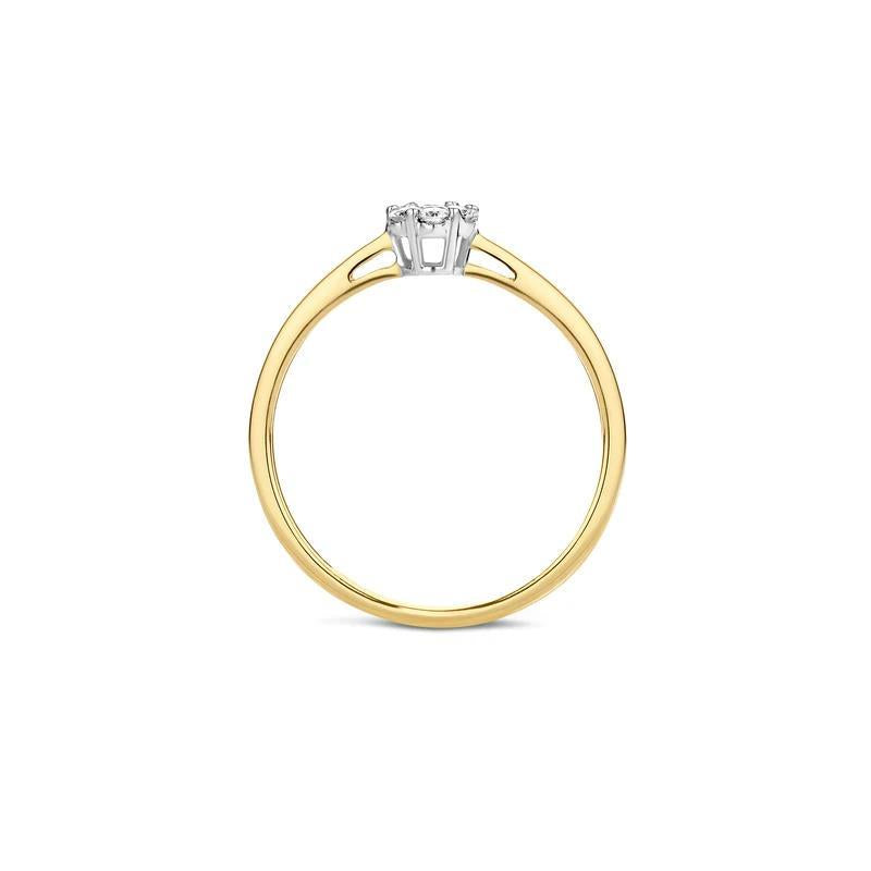 Ring 1611BDI - 14k GeelGoud met Diamant