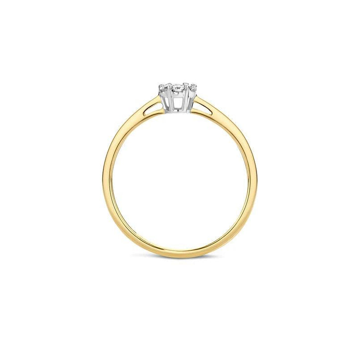 Ring 1611BDI - 14k GeelGoud met Diamant