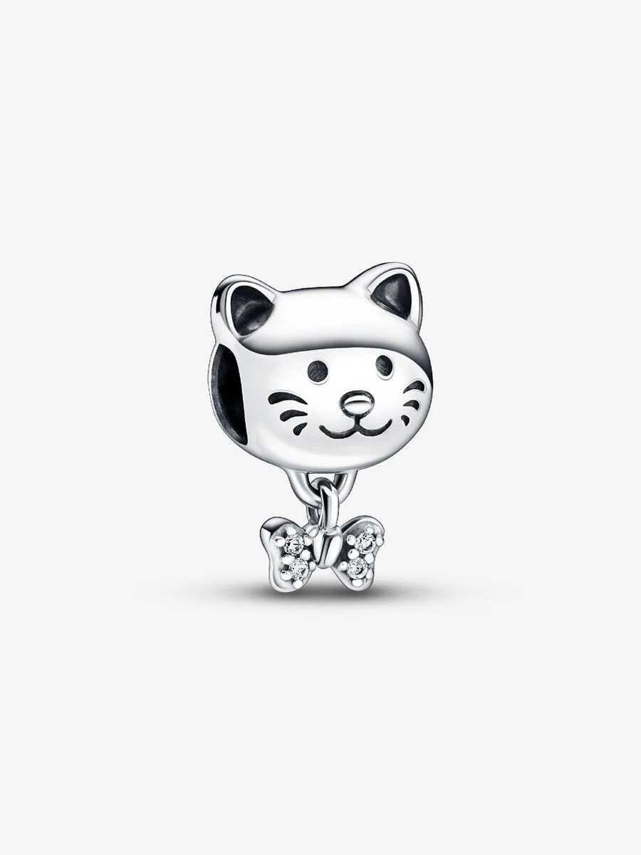 Pandora Pet Cat &amp; Bow Bedel 792255C01