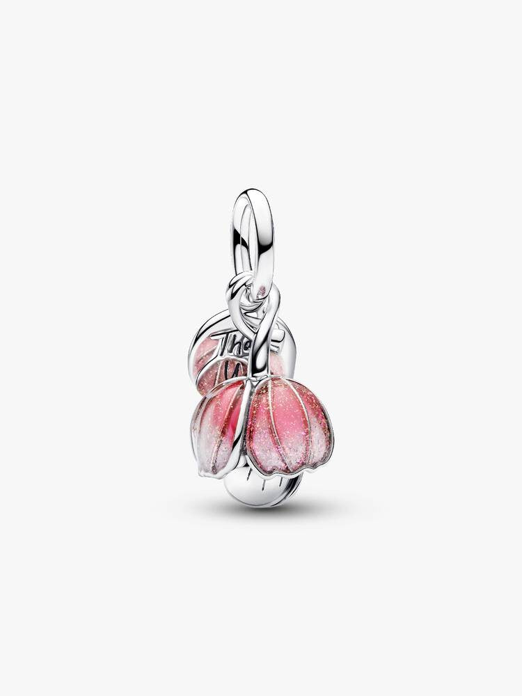 Pandora Twee-Tone Bloeiende Bloem Dangle Bedel 764453C01