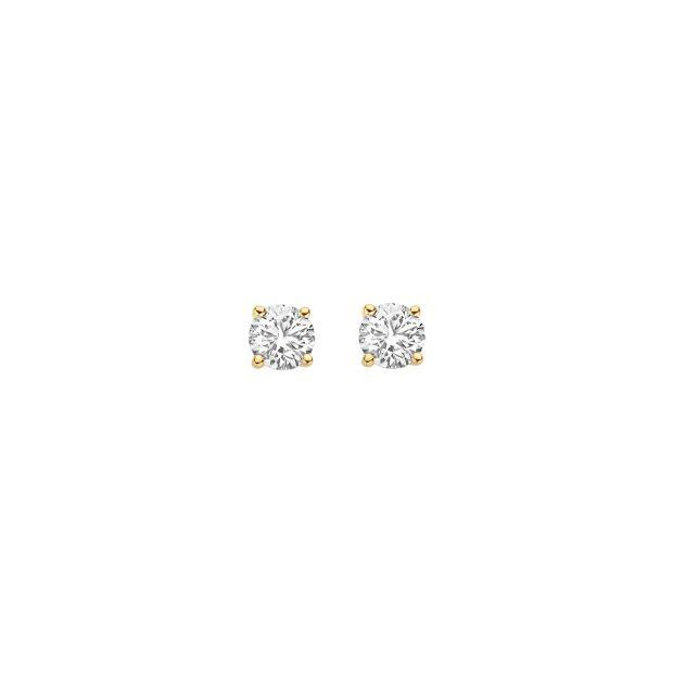 Blush Lab Grown Oorstekers LG7002Y in 14 Kt Geelgoud met Lab Grown Diamant