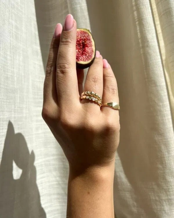 14 Karaat Geelgouden Dames Zegelring – RE108233