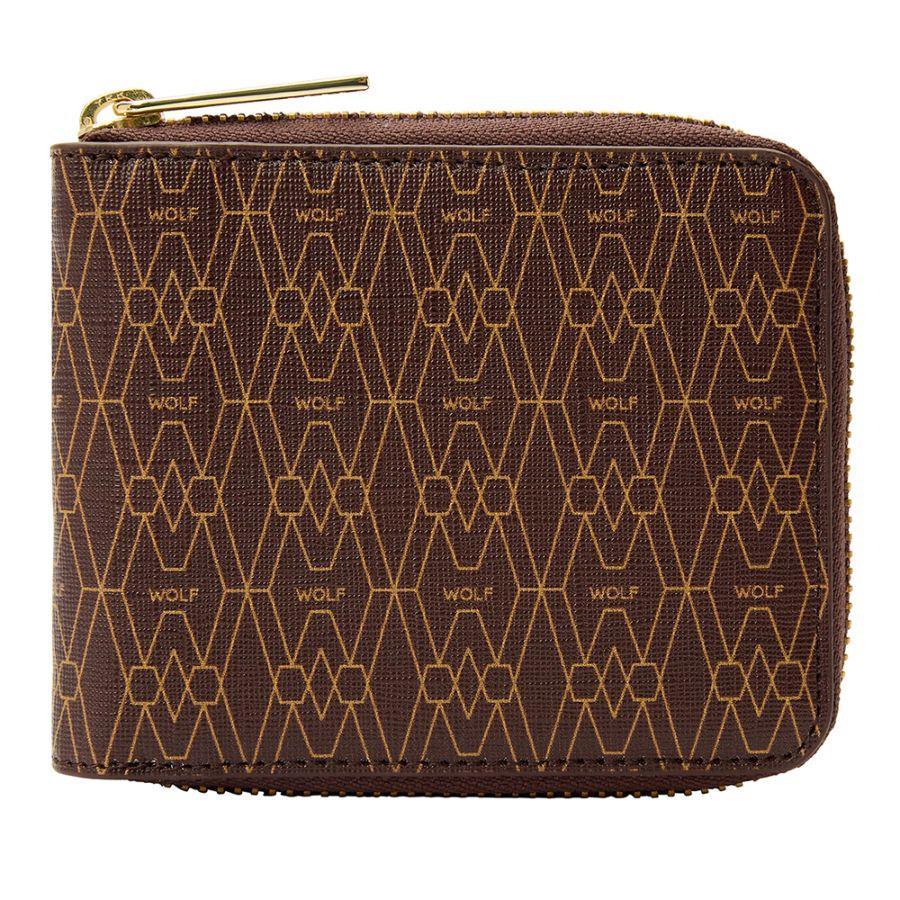 SIGNATURE ZIP WALLET 776433 Brown