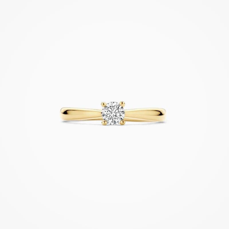 14 kt Geelgouden Ring met Lab Grown Diamant 0,35 ct - LG1002Y