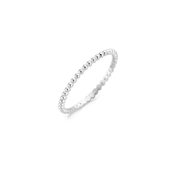 Blush Ring 1195WGO – 14k Witgoud met Bolletjesmotief