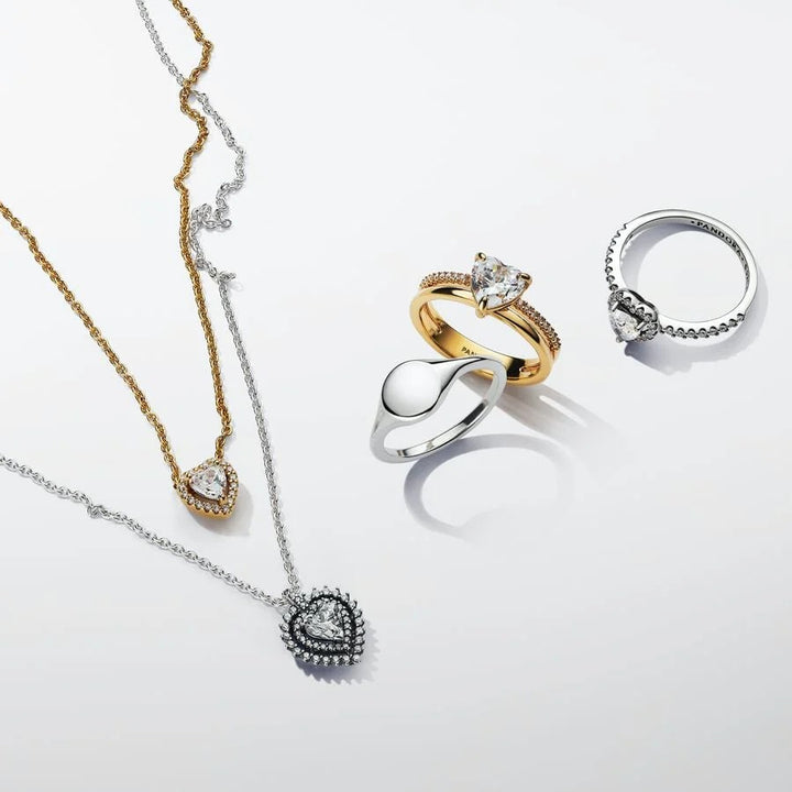 Pandora Sparkling Heart Collier Necklace 368425C01