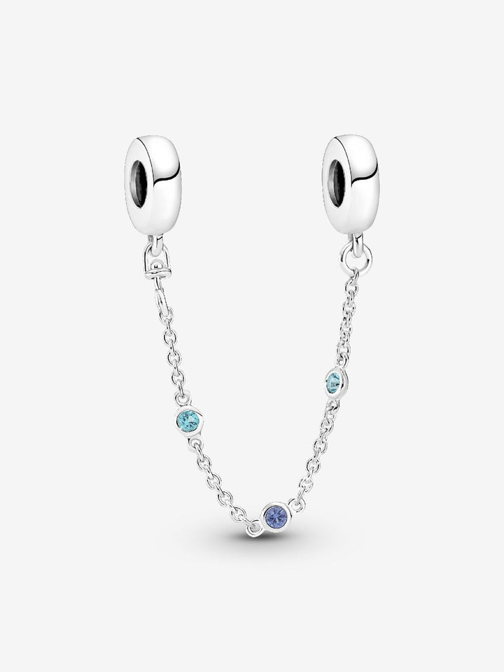 Triple Blue Stone Safety Chain 791688C01-05