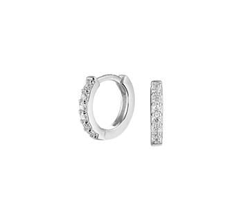 Zilveren oorringen pave rond 9 mm doorsnee