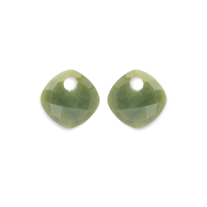Southern Jade Cushion Cut oorbel edelstenen EAGEM61-CC