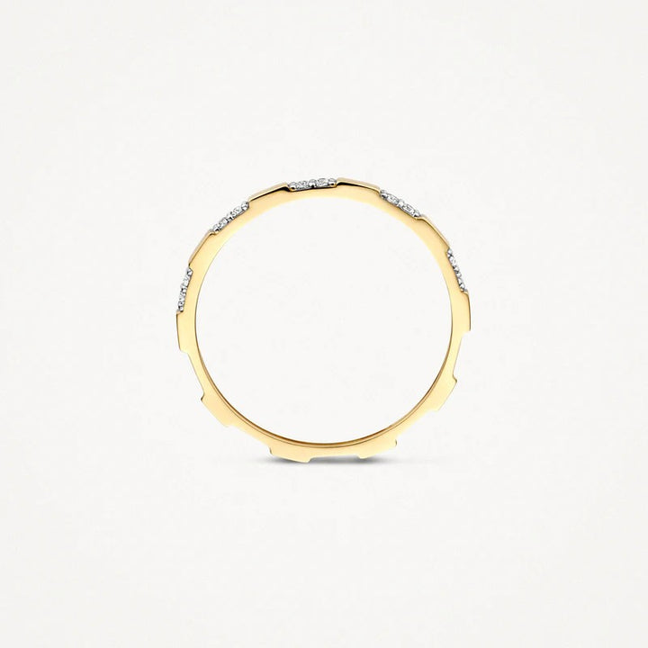 14k Geelgouden Ring 1260YZI met Zirkonia