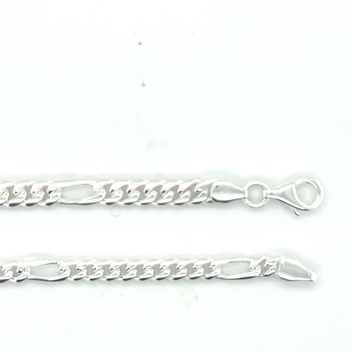 Zilveren Massief Figaro Collier 5 mm – 55 cm