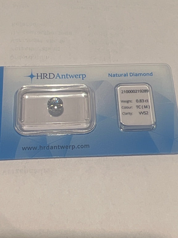 Diamond 0.83ct TC(M) VVS2