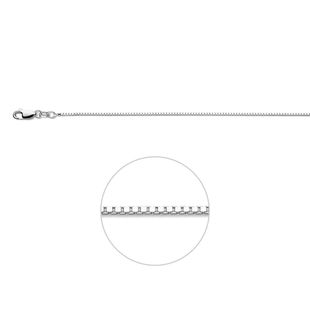 zilver collier venetiaans 1.1 mm 42 cm