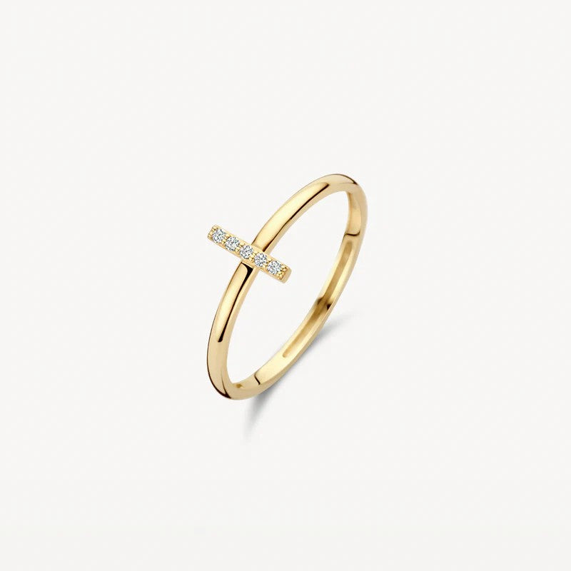 Blush Ring 14 Karaats Geelgoud met Zirkonia - 1252YZI