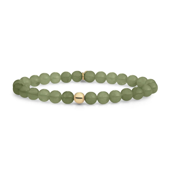 Bracelet | Lime Jade Roundel Interstellar - Gold SBG-GEM64-MIX-RDL